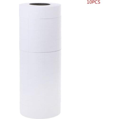 10 Rolls Price Label Paper Refill Tag Mark Sticker Double Row For MX-6600 Labeller Gun