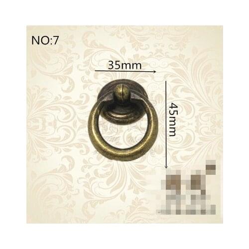 A10 European Garden single hole Qinggu bronze door wardrobe cabinets antique handles European door handle