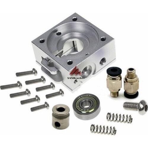 3D printer accessories reprap Bulldog extruder spare parts remote short range all metal E3D J-head