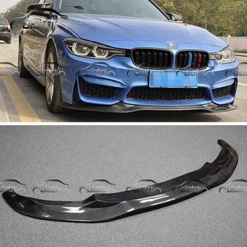 PSM Style Car Front Bumper Lip Carbon Fiber Chin Spoiler For BMW F30 Only Fit TaiWan AN Bumper