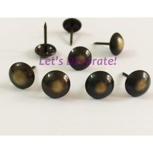 Free DHL shipping 3000pcs/lot 11mm Steel Bronze Color Plated Home or Garden Decorative Tack, Hobnail, Upholstery Nail