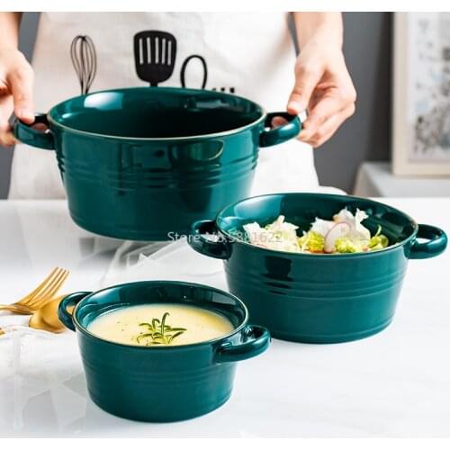 Binaural Bowl Soup Bowl Nordic Western Food Bowl Noodle Bowl Fruit Salad Breakfast Bowl Home Creative Phnom Penh Small Luxury