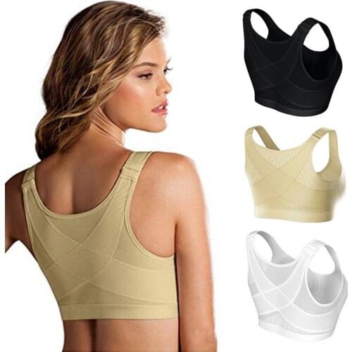 Posture Corrector Lift Up Bra Women Shockproof Sports Support Fitness Vest Bras Breathable Underwear Cross Back Corset Bra