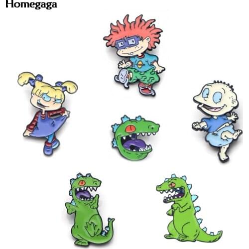 Homegaga Zinc alloy badge Cartoon Pins for men women para Shirt Charm Clothes backpack medal Badges Brooches Jewelry Gift D1812