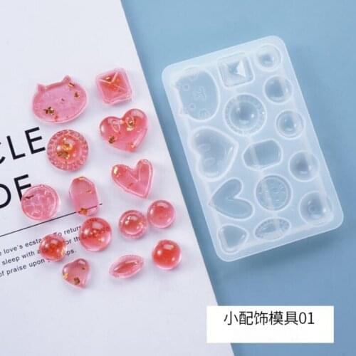 DIY Resin Crystal Epoxy Mould leaf flowers earring Charms Pendant Accessories Decoration Resin Silicone Mold