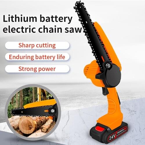 6Inch 750W Pruning Saw Electric Chainsaws Removable For Fruit Tree Garden Trimming With 2 24V Rechargeable Lithium Batteries