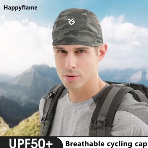 Ice Silk Headscarf Cap Breathable Quick Drying Sports Beanie Men Women Riding Cap Bandana Hat Fashion Solid Color Hood Headband