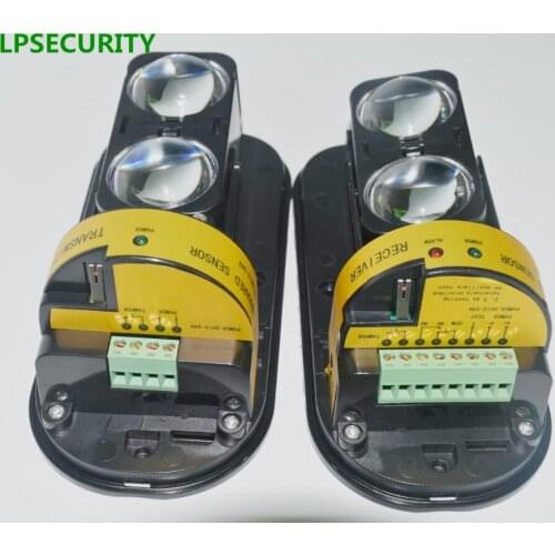 LPSECURITY 100M Infrared Detector Intrusion AlarmBurglar Alarm ABT-100 Photoelectric Dual Beam Perimeter Fence Window Outdoor