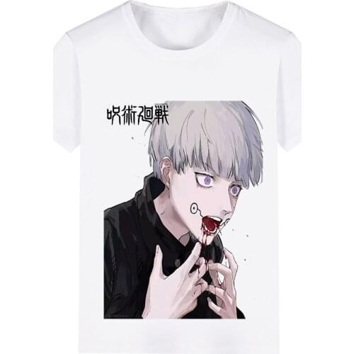Jujutsu Kaisen Yuji Itadori Nobara Kugisaki Megumi Fushiguro Cosplay Costume Adult Kids Child Short Sleeve T-shirt T shirt