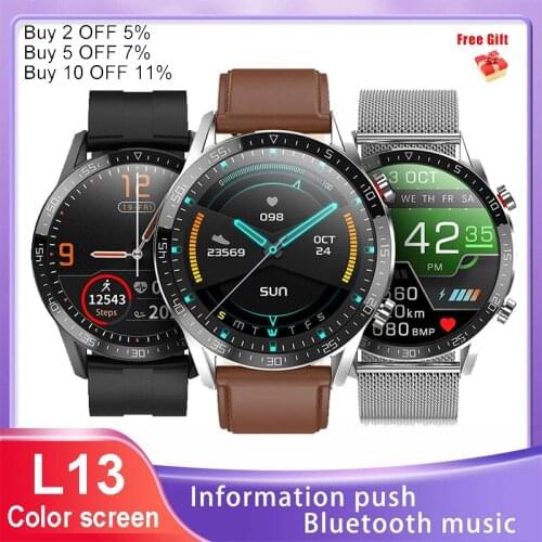 L13 Business Smart Watch Mens Bluetooth Call Support Pod ECG+PPG IP68 Waterproof Bluetooth Call Blood Pressure Heart Rate
