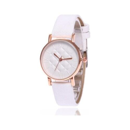 Fashion Women Leather Band Dress Quartz Wrist Watches Luxury Top Brand White Casual Ladies Wristwatch Relogio Feminino