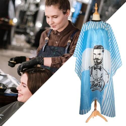 Hairdressing Salon Haircut Cloth Non-sticky Nylon Shawl For Home Hair-Cut Salon Barber Cloth Striped Cloth Hair Cutting Gown