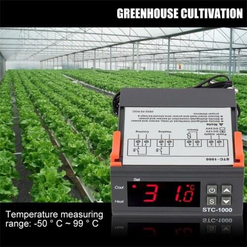 Newest Temperature Controller Thermostat Aquarium STC1000 Incubator Cold Chain Temp Wholesale Laboratories Temperature