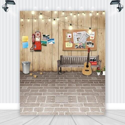 New Style Music Room Comic Cartoon Children Birthday Photography Vinyl Background Cloth Home Studio Use
