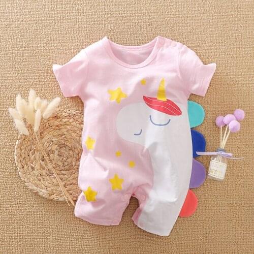 Newborn Baby Girl Clothes Cartoon Unicorn Child Costume New born Boy Romper Onesie Infant Toddler Fall Jumpsuit Babygrow Things
