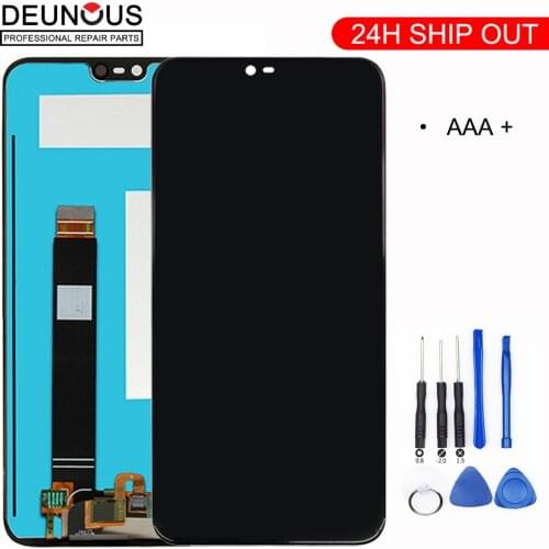 Original For Nokia X6 LCD Display Touch Screen Panel For Nokia 6.1 Plus LCD Digitizer Touchscreen Replacement Spare Repair Parts