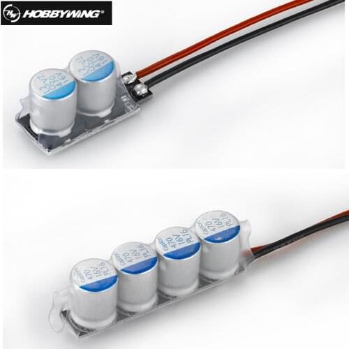 Register shipping Hobbywing Low-impedance Capacitor Module 2 /4 for Ezrun Xerun Car ESC Super Capacitor Module #4 #2