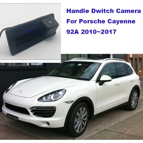 Yessun Car Trunk Handle reversing camera Back Door Handle Rear View Parking Backup Camera HD For Porsche Cayenne 2010~2017