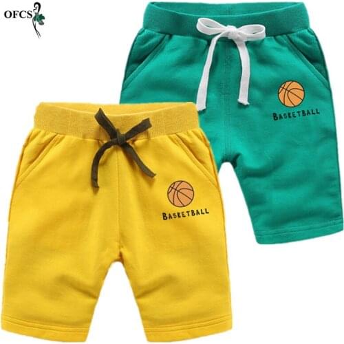 OFCS Baby Boys Shorts Trousers For Boy Girls Shorts Childrens Cotton Sports Boys Beach Shorts Kids Boys Short Motion Pants 2-12
