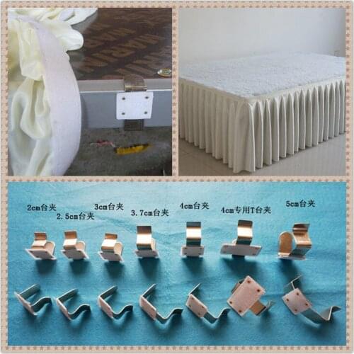 T clip table skirt clip stainless steel table clip withandfixed sticker conference table clips