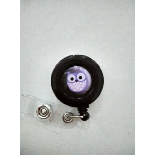 Owl Retractable Reel ID Badge ID Card Holder Clip 10pcs/lot