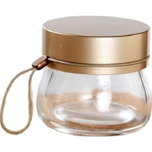 High Quality New Transparent Packaging Cream Box 100G Glass Bottle 10pcs/lot