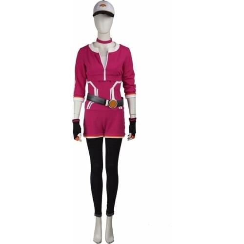 Womens Suit Pokemon Go Teams Trainer Cosplay Costume Rose