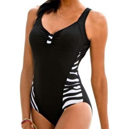 Sexy Large Size Swimwear Women One Piece Plus Size Swimsuit Closed Push Up Swimsuits Body 2019 Female Beach Wear Bathing Suit