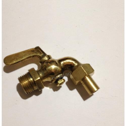 1/4" 3/8" 1/2" BSPP Male x Unin Socket Weld Bronze Antique Brass One Handle Faucet Petcock Tap Water Fuel Gas Oil