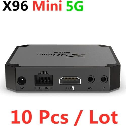10 Pcs Lot X96 MINI 5G android smart tv box android 9 Amlogic S905W4 4k X96mini smart tv set top box media player