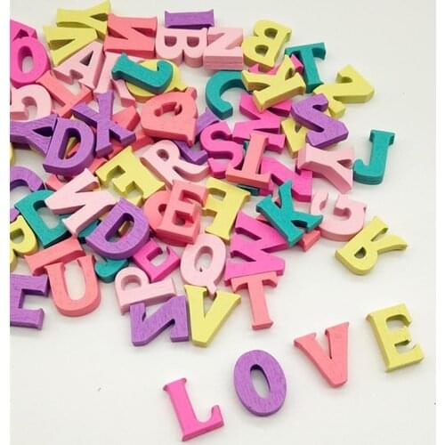 100pcs/Set DIY Wooden Alphabet Letters Digit Number Puzzle Family Game Kids Teaching Aid Motessori Early Learning Education