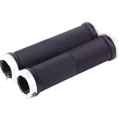 2pcs Bicycle Double Lock MTB Cycling Handlebar Grips Antiskid Handle Sleeve Set