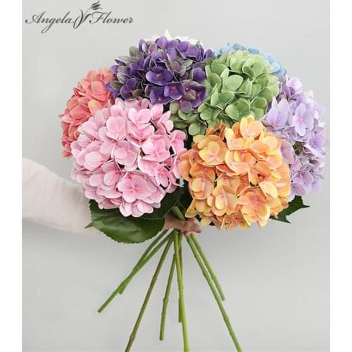3D print big hydrangea barnch artificial flower bouquet decoration home table office wedding flower arrangement party supplies