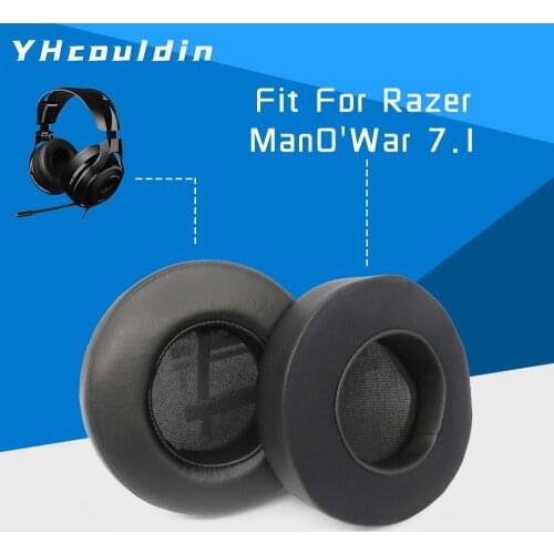 Ear pads For Razer ManO'War 7.1 Earpads Ear Pad Cushion Muffs Headphone Accessaries