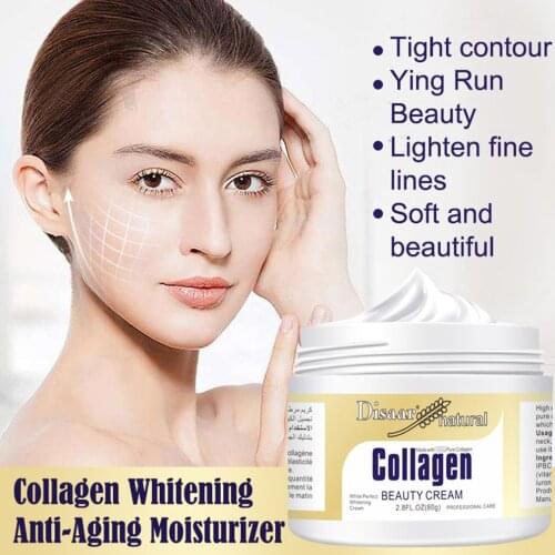 Organics Super Collagen Anti-Aging Facial Cream Reduce Fine Lines Wrinkles Men Women Moisturizing Cream