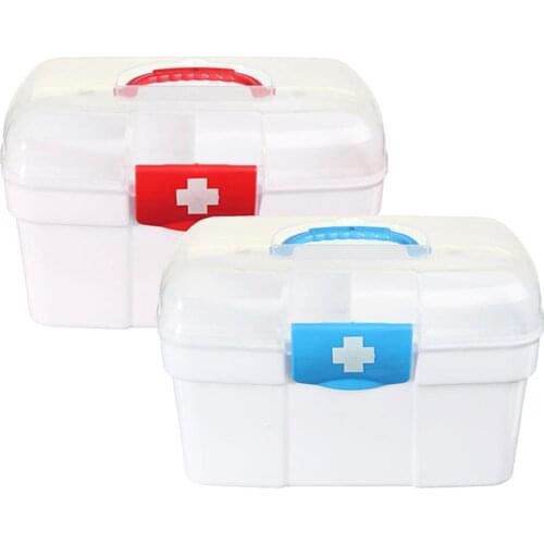 First Aid Kit Family Medicine Chest Storage Box Household Plastic Drug Holder Case Medicine Cabinet