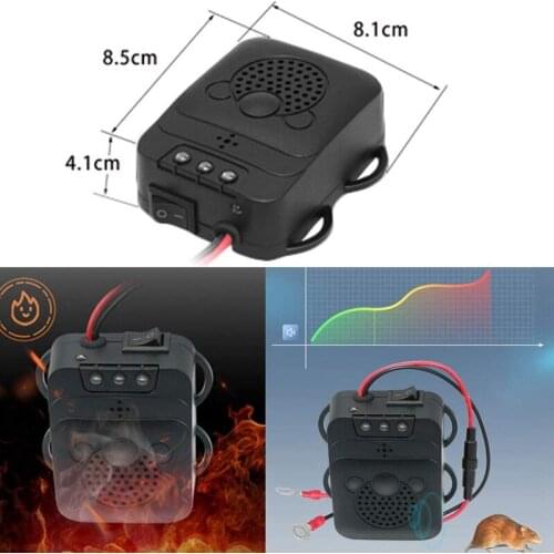 Car Marten Scare Ultrasound Flash Light 12V Battery Engine Compartment with 3 LEDs Energy Class A