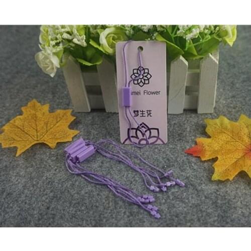 1000pcs high quality Clothing Tag hang tag Double end String Lock Fastener Labeling Tagging Supplies square end free shipping