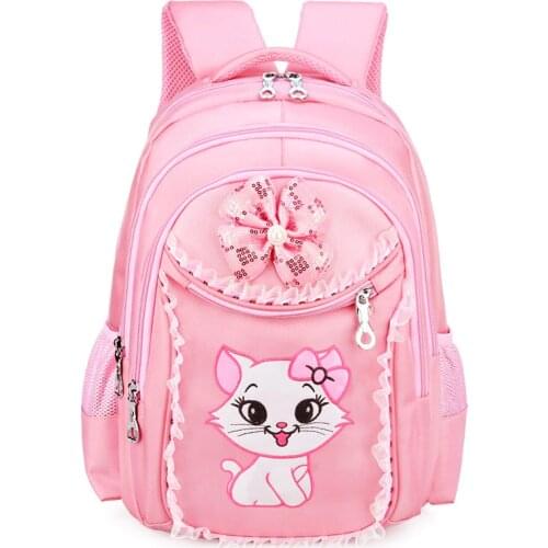 2021 Children School Bags for Girls Orthopedic Schoolbag Kids Cat Backpacks Primary School Backpack Waterproof mochila infantil