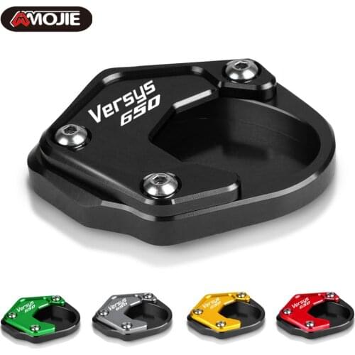 Kickstand Foot Side Stand Extension Pad Support Plate For kawasaki versys650 Versys 650 2010-2020 2019 2018 2017 NINJA 400 Z400