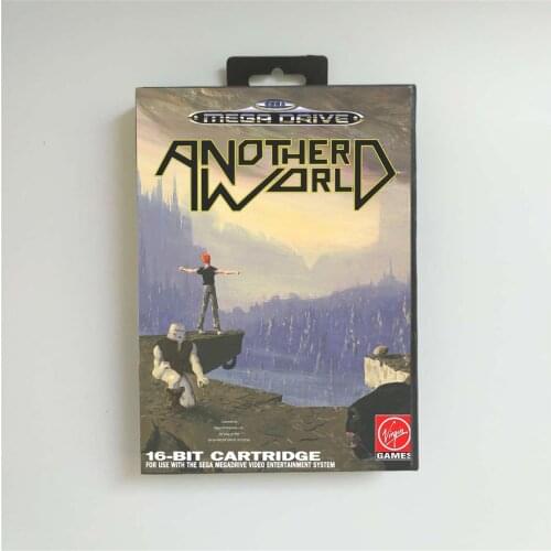 Another World - EUR Cover With Retail Box 16 Bit MD Game Card for Megadrive Genesis Video Game Console