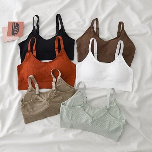 French Make Deep V bras rims exposed bra underwear firm offers sexy condole render small vest Womens personal female sex white