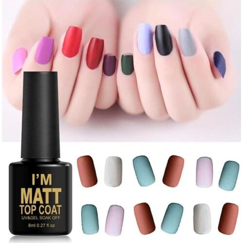 Nail Matte Top Coat Primer Gel Varnish Soak Off UV Polish LED Coat Nail Top Wipe Products No Polish Gel Base Gel Nail Art