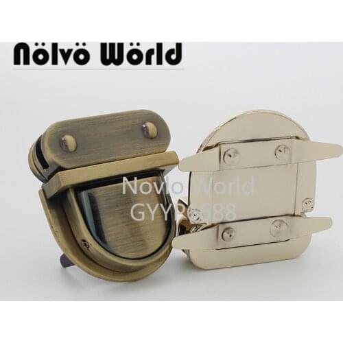 Nolvo World 2-10 pieces 4 colors 44*38mm bag locks press lock backpack accessories