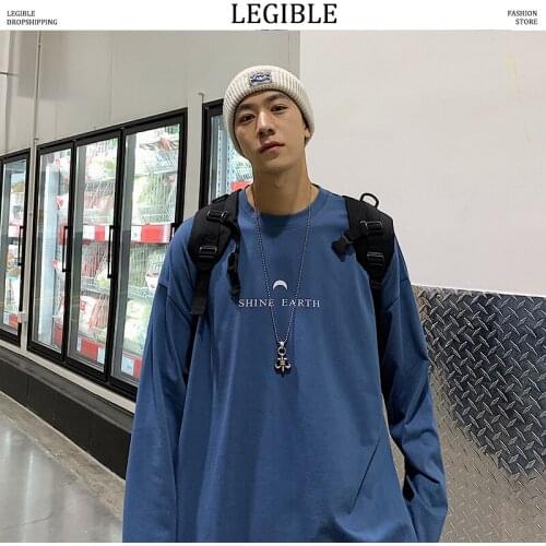 Sleeve Long T-shirts Men Oversize O-neck Casual Solid Long T Shirt Male Spring Autumn Loose Tee Shirt Man Tops Tee