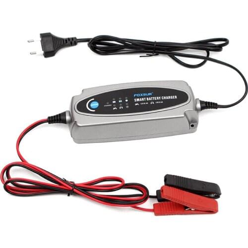 12V 0.8A/3.6A Stage Fully Automatic Smart Battery Charger Maintainer Rescue for All Types Lead Acid Batteries Of Car, Motorcycle