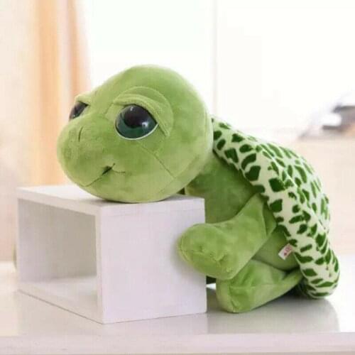 Pudcoco Cute Baby Super Green Big Eyes Stuffed Tortoise Turtle Animal Plush Baby Toy Gift Hot 20CM
