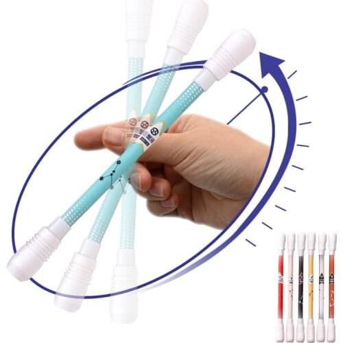 1pcs Constellation Drotary Pen Creative Decompression Black 0.5mm Gel Pen Wholesale Student Gift Stationery