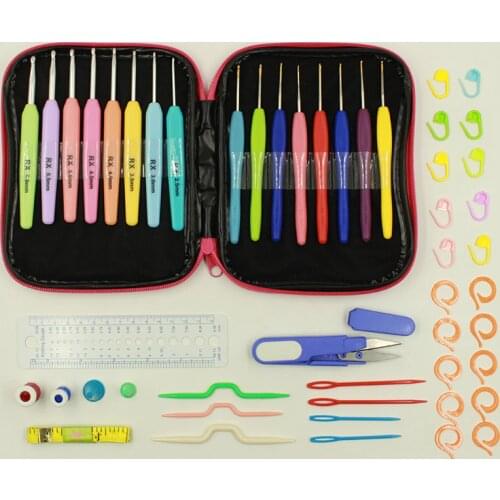 Sewing manual weaving tool crochet kit Yarn Knitting Needles Sewing Full Set Knit Gauge Scissors Stitch Holders DIY Craft