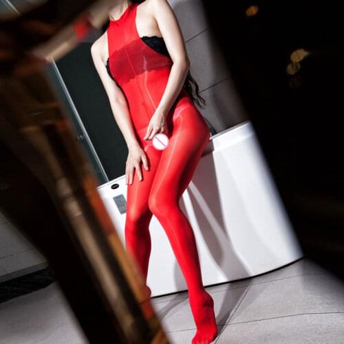 Sexy Men COCK Ring Sheer Shiny Bodysuit Open Crotch Gloosy Sexy Tight Body Stockings Bodyhouse Erotic Lingerie Gay Wear 22